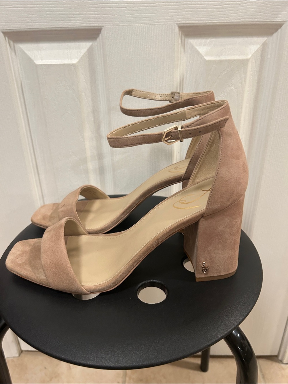 Sam Edelman Heeled Suede Sandals Size 12